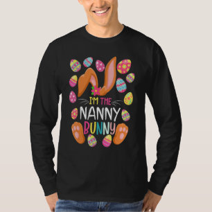T-shirt Je suis La Nanny Bunny Pâques Drôle Mère de Pâques