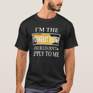 T-shirt Je suis la plus jeune soeur
