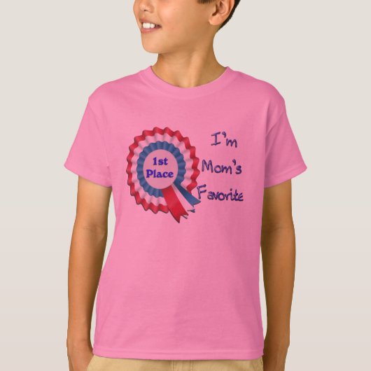 T-shirt Je suis la préférée de maman (Devant)