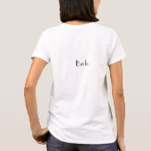T-shirt Je suis la REINE de ****** de f (la jeune mariée) (Dos)
