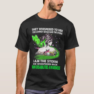 T-shirt Je Suis La Sensibilisation À L'Incapacité Cervical