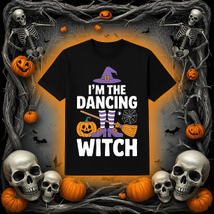 T-shirt Je suis la sorcière dansante Amusement de la fêt
