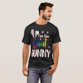 T-shirt Je suis La Tante Gay Lgbt Bunny Matching Famille P (Devant entier)