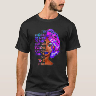 T-shirt Je Suis La Tempête Africaine Américaine Melanin No