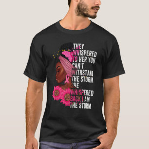 T-shirt Je suis la tempête Black Queen femmes African Blac