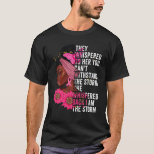 T-shirt Je suis la tempête Black Queen femmes African Blac