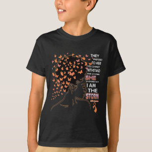 T-shirt Je suis la tempête Black Woman CRPS Sensibilisatio