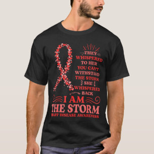 T-shirt Je Suis La Tempête Femmes Rouges Fortes Sensibilis