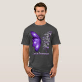 T-shirt Je suis la tempête Lupus Sensibilisation papillon (Devant entier)