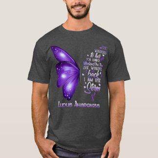 T-shirt Je suis la tempête Lupus Sensibilisation papillon