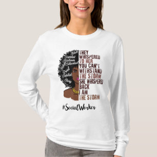 T-shirt Je Suis La Tempête Social Travailleur Black Histor