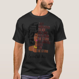 T-shirt Je Suis La Tempête Social Travailleur Black Histor