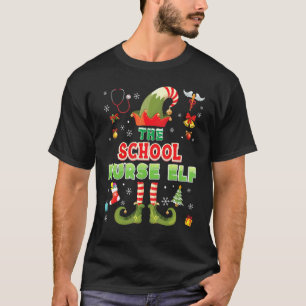 T-shirt Je suis la tenue de Noël de lutin d'infirmière de
