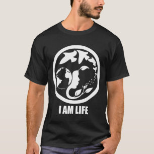 T-shirt JE SUIS LA VIE. whitetext