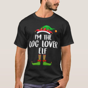 T-shirt Je suis l'Amoureux des chiens Elf Matching Famille