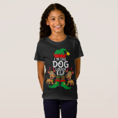 T-Shirt Je suis l'Amoureux des chiens Elf qui correspond p (Devant entier)