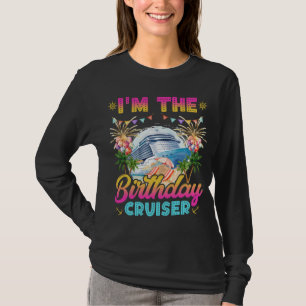 T-shirt Je suis l'anniversaire Cruiser Vacation Women LS