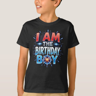 T-shirt Je Suis L'Anniversaire Garçon Chemise Fun Spider W