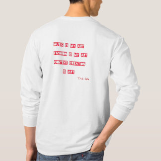 T-shirt Je suis l'art Logo de mots écrits - T.R.K FASHION