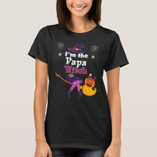 T-shirt Je suis le balai de sorcière Papa Citrouille Bonbo