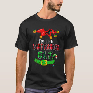 T-shirt Je suis le Bartender Elf Xmas Costumes Elf Lover P