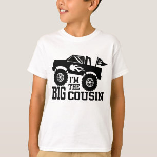T-shirt Je suis le Big Cousin Monster Truck