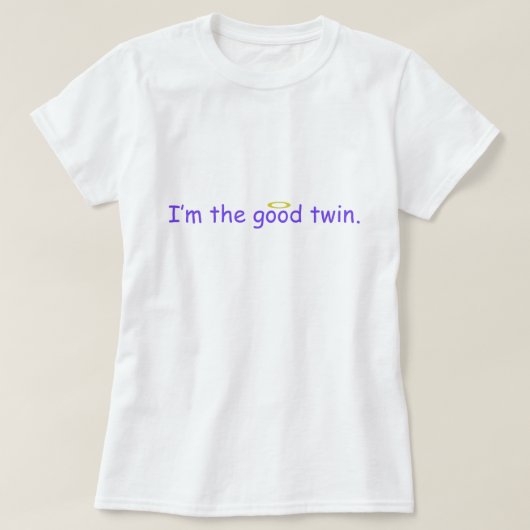 T-shirt Je suis le bon jumeau (Design devant)