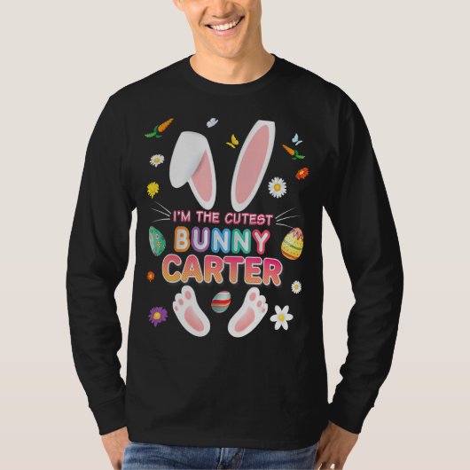 T-shirt Je suis le Bunny Carter Jour de Pâques Enseignant  (Devant)