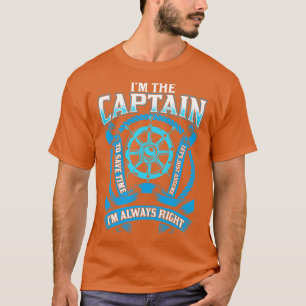 T-shirt Je Suis Le Capitaine Je Suis Toujours À Droite Bat