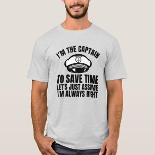 T-shirt Je suis le Capitaine pour gagner du temps Supposon