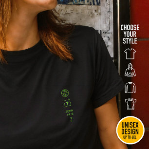 T-shirt Je suis le Chemin Jean 14:6 Grille Cyberpunk Chrét