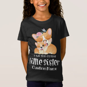 T-Shirt Je suis le chien mignon de la petite soeur la plus
