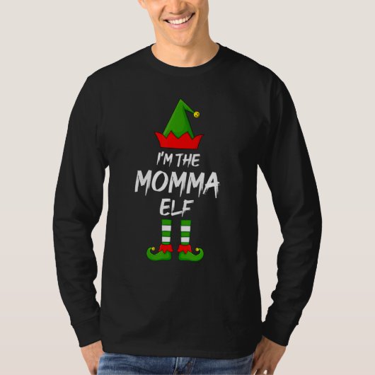 T-shirt Je suis Le Elfe Momma Matching Family Elf Christma (Devant)