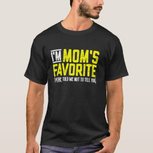 T-shirt Je suis le frère ou la sœur drôle préféré de maman