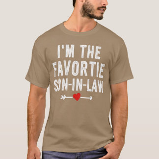 T-shirt Je suis le gendre préféré des hommes Parent drôle