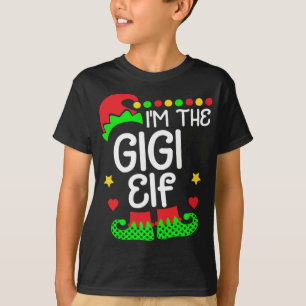 T-shirt Je suis le Gigi Elf Noël Famille d'elfes costume T