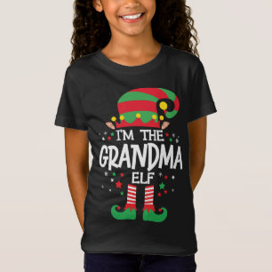 T-Shirt Je suis le Grand-mère Elf Christmas Matching Famil