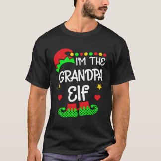 T-shirt Je Suis Le Grand-Père Elf Chemise Noël Famille Elf