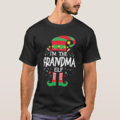 T-shirt Je suis le groupe de famille des elfes grand-mère (Devant)
