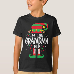 T-shirt Je suis le groupe de famille des elfes grand-mère 