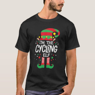T-shirt Je suis le groupe de famille Elf Cycling qui corre