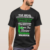T-shirt Je suis le guerrier de la Lymphome de la tempête (Devant)