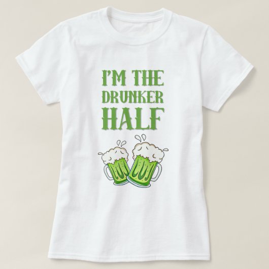 T-shirt Je suis le jour de St Patrick de couples de (Design devant)
