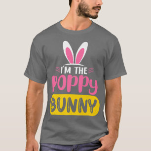 T-shirt Je suis le lapin lapin de coquelicot Oeuf drôle Pâ