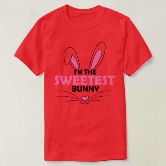 T-shirt Je suis le lapin le plus doux Graphic mignon jour  (Design devant)