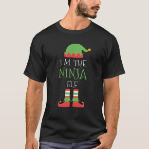 T-shirt Je suis le lutin ninja de Noël, tenue de groupe as