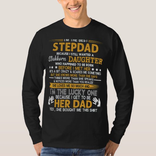 T-shirt Je suis Le Meilleur Stepdad Parce que toujours Rec (Devant)