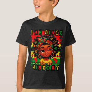 T-shirt Je suis le Mois de l'Histoire des Noirs Enfants Fi