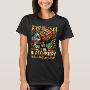 T-shirt Je suis le Mois de l'histoire des Noirs Fierté afr