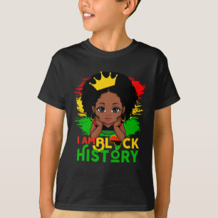 T-shirt Je suis le Mois de l'Histoire des Noirs Mignonne F